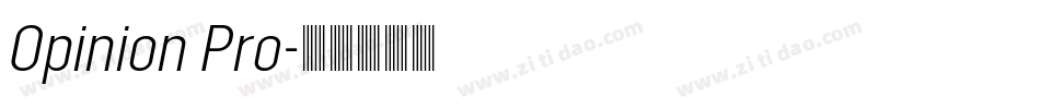 Opinion Pro字体转换